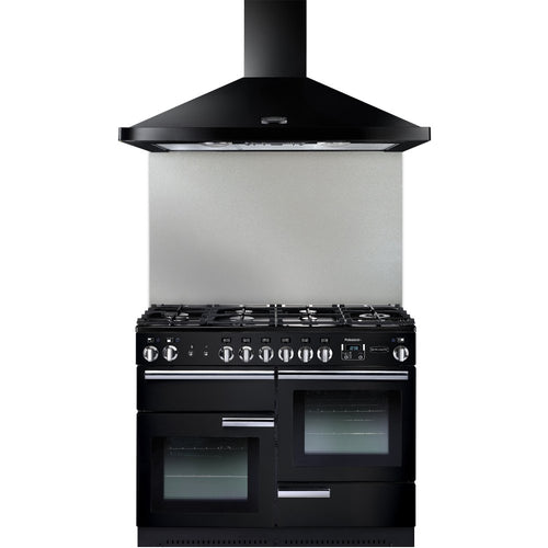 Rangemaster LEIHDC110BC - Black/Chrome 110cm Chimney Hood - D Energy