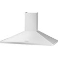 Rangemaster RMHDC110WC - White/Chrome 110cm Chimney Hood - D Energy Rated
