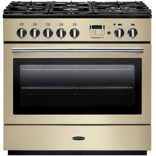 Rangemaster PROP90FXDFFCR/C - Cream/Chrome Range Cooker - 114L - A Rated