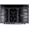 Rangemaster Professional Plus FX PROP90FXDFFGB/C - Black/Chrome Dual Fuel Range Cooker - 90cm - A Rated