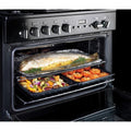 Rangemaster Professional Plus FX PROP90FXDFFGB/C - Black/Chrome Dual Fuel Range Cooker - 90cm - A Rated