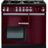 Rangemaster PROP90DFFCY/C - Cranberry Professional Plus 90cm Range Cooker - Dual Fuel - A Energy