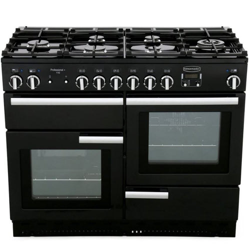 Rangemaster PROP110DFFGB/C - Black/Chrome 110cm Dual Fuel Range Cooker - 153L - A Rated