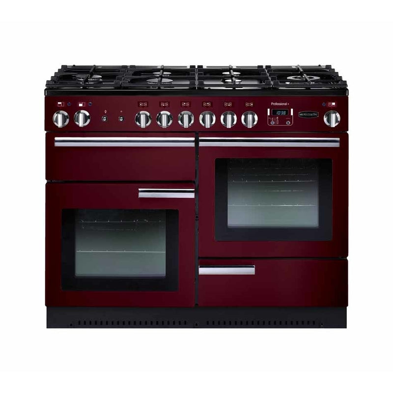 Rangemaster PROP110DFFCY/C - Red/Chrome 110cm Range Cooker - Dual Fuel - A Rated
