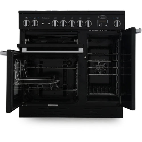 Rangemaster Professional Plus PROP90ECCY/C - Cranberry/Chrome 90cm Range Cooker - Ceramic Hob - A Rated