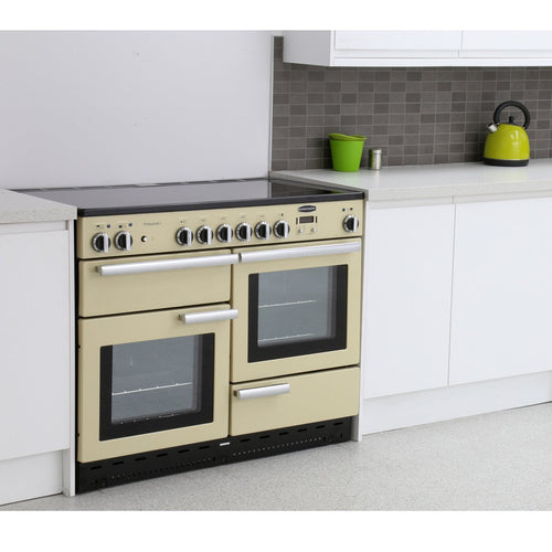 Rangemaster PROP110ECCR/C - Cream/Chrome 110cm Range Cooker - Ceramic - A Rated