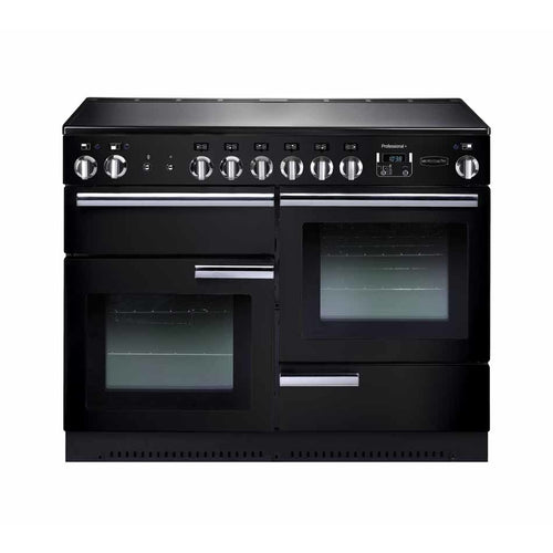 Rangemaster Professional Plus PROP110ECGB/C - Black/Chrome Range Cooker - 110cm Ceramic - A Rated