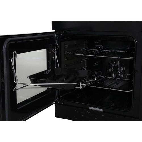 Rangemaster Professional Plus PROP90NGFGB/C - Black/Chrome Gas Range Cooker - 128L - A Rated