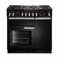 Rangemaster Professional Plus PROP90NGFGB/C - Black/Chrome Gas Range Cooker - 128L - A Rated