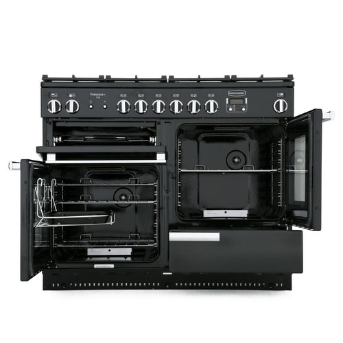 Rangemaster PROP110NGFCY/C - Cranberry/Chrome 110cm Gas Range Cooker - 122L - A Rated