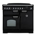 Rangemaster CDL100DFFBL/C - Black Range Cooker - 155L Dual Fuel - A Rated