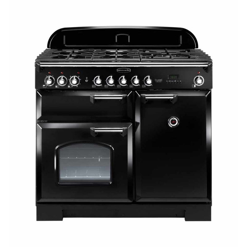 Rangemaster CDL100DFFBL/C - Black Range Cooker - 155L Dual Fuel - A Rated