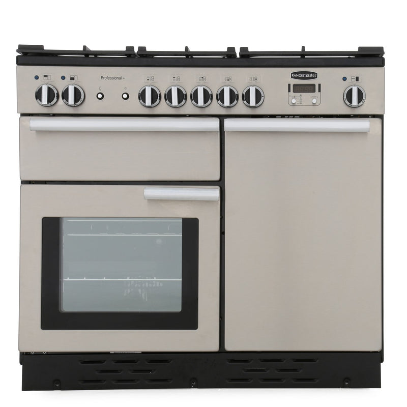 Rangemaster PROP100DFFSS/C - Stainless Steel/Chrome Range Cooker - Dual Fuel 155L - A Rated