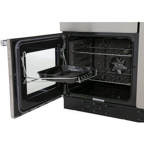 Rangemaster PROP100DFFSS/C - Stainless Steel/Chrome Range Cooker - Dual Fuel 155L - A Rated