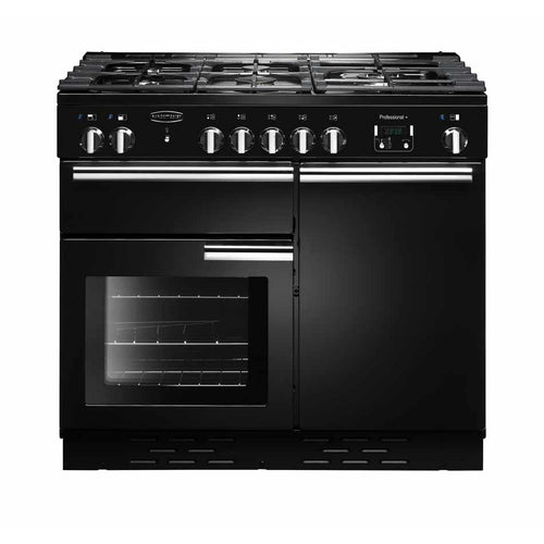 Rangemaster Professional Plus PROP100DFFGB/C - Black 100cm Range Cooker - Dual Fuel - A Rated