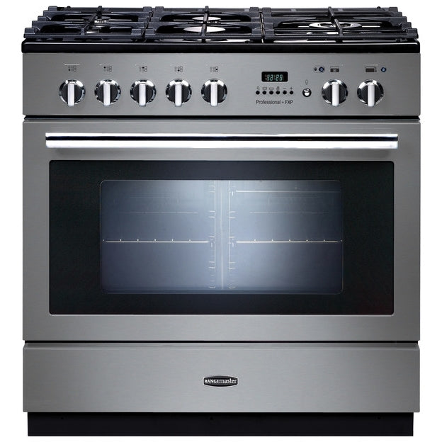 Rangemaster Professional Plus FXP PROP90FXPDFFSS/C - Stainless Steel/Chrome 90cm Range Cooker - A Rated