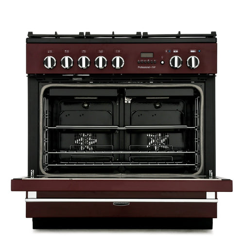 Rangemaster Professional Plus FXP PROP90FXPDFFGB/C - Black/Chrome Dual Fuel Range Cooker - 114L - A Rated