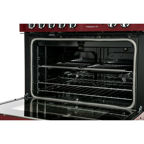 Rangemaster Professional Plus FXP PROP90FXPDFFGB/C - Black/Chrome Dual Fuel Range Cooker - 114L - A Rated