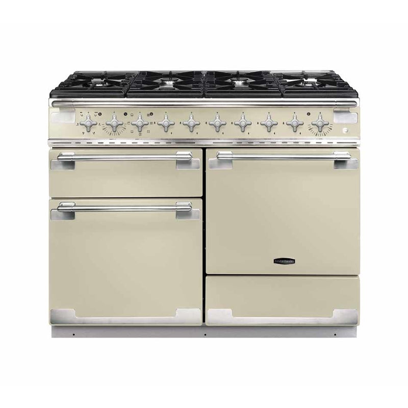 Rangemaster Elise ELS110DFFCR - Cream/Brushed Chrome Dual Fuel Range Cooker - 146L - A Rated