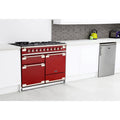 Rangemaster ELS110DFFRD - Cherry Red Range Cooker - 146L Dual Fuel - A Rated