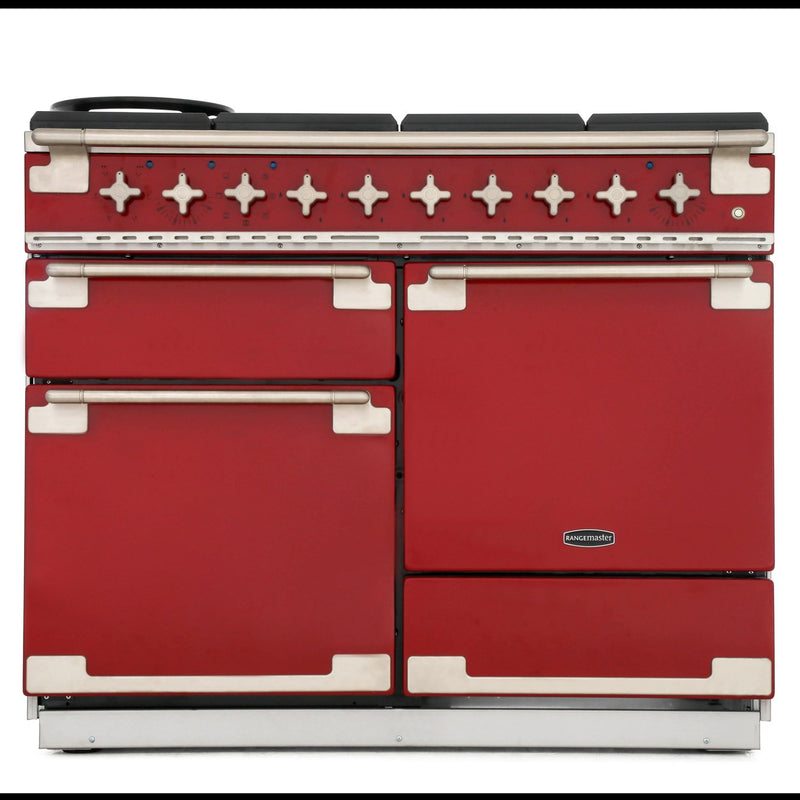 Rangemaster ELS110DFFRD - Cherry Red Range Cooker - 146L Dual Fuel - A Rated