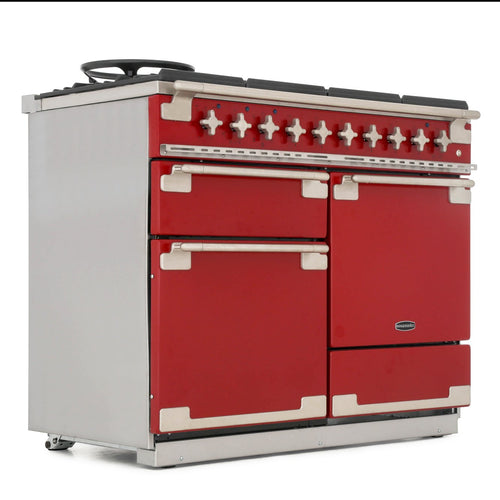 Rangemaster ELS110DFFRD - Cherry Red Range Cooker - 146L Dual Fuel - A Rated
