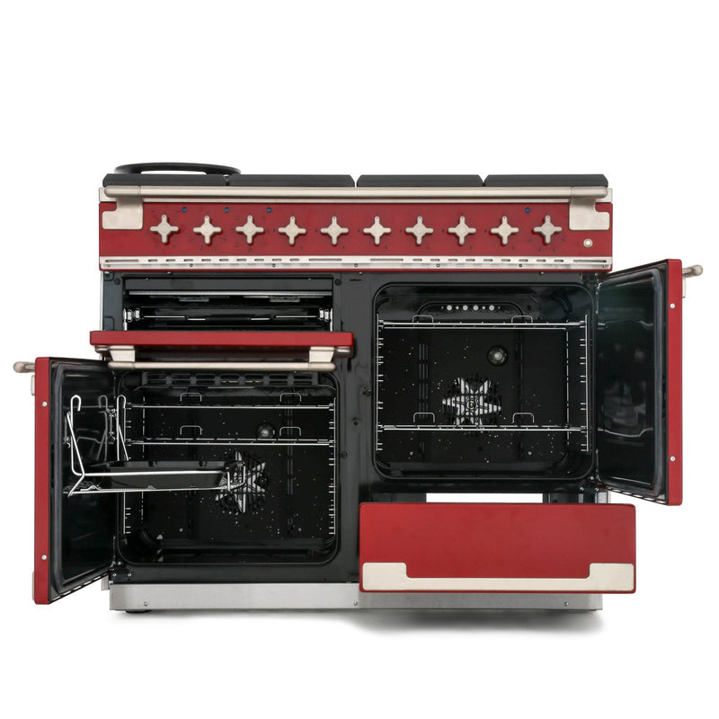 Rangemaster ELS110DFFRD - Cherry Red Range Cooker - 146L Dual Fuel - A Rated