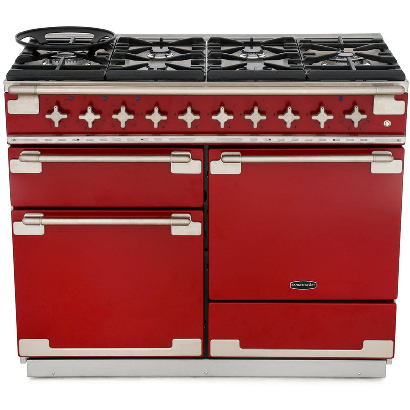 Rangemaster ELS110DFFRD - Cherry Red Range Cooker - 146L Dual Fuel - A Rated