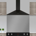 Rangemaster LEIHDC100BC - Black/Chrome 100cm Chimney Cooker Hood - 530 m³/h - D Energy