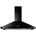 Rangemaster LEIHDC100BC - Black/Chrome 100cm Chimney Cooker Hood - 530 m³/h - D Energy