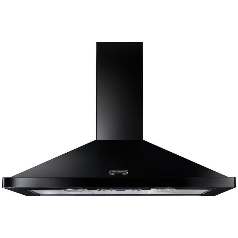 Rangemaster LEIHDC100BC - Black/Chrome 100cm Chimney Cooker Hood - 530 m³/h - D Energy