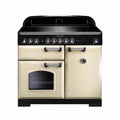 Rangemaster Classic Deluxe CDL100EICR/C - Cream/Chrome Induction Range Cooker - 155L - A Energy
