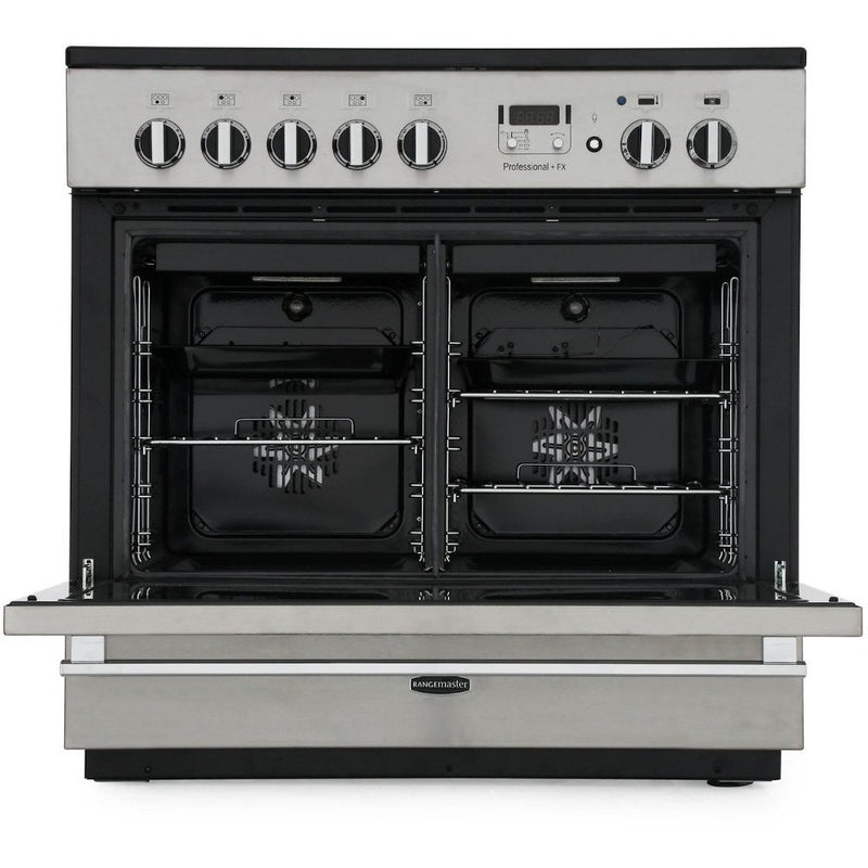 Rangemaster Professional Plus FX PROP90FXEICR/C - Cream/Chrome Induction Range Cooker - 90cm - A Rated