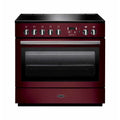 Rangemaster Professional Plus FX PROP90FXEICY/C - Cranberry/Chrome 90cm Range Cooker - Induction - A Rated