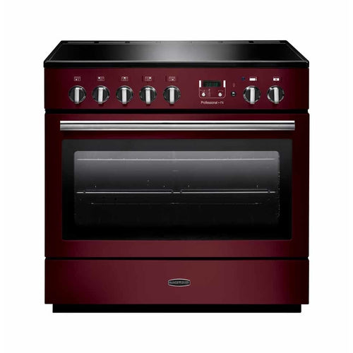 Rangemaster Professional Plus FX PROP90FXEICY/C - Cranberry/Chrome 90cm Range Cooker - Induction - A Rated