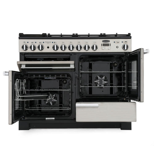 Rangemaster PDL110DFFSS/C - Stainless Steel 110cm Dual Fuel Range Cooker - 146L - A Rated