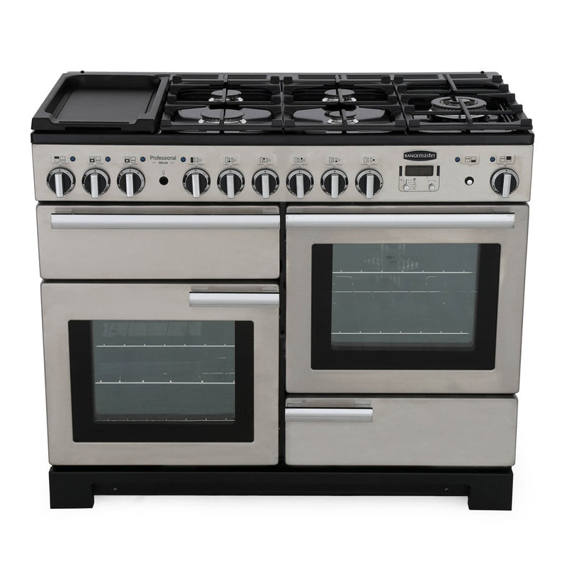 Rangemaster PDL110DFFSS/C - Stainless Steel 110cm Dual Fuel Range Cooker - 146L - A Rated