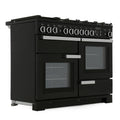 Rangemaster PDL110DFFGB/C - Black/Chrome 110cm Range Cooker - Dual Fuel - A Rated