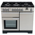 Rangemaster PDL100DFFSS/C - Stainless Steel/Chrome Dual Fuel Range Cooker - 155L Capacity - A Energy Rating
