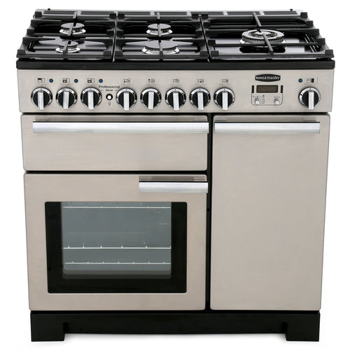 Rangemaster PDL90DFFSS/C - Stainless Steel 90cm Range Cooker - Dual Fuel - A Rated