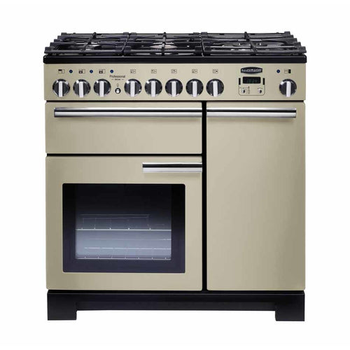 Rangemaster PDL90DFFCR/C - Cream/Chrome 90cm Range Cooker - Dual Fuel - A Rated