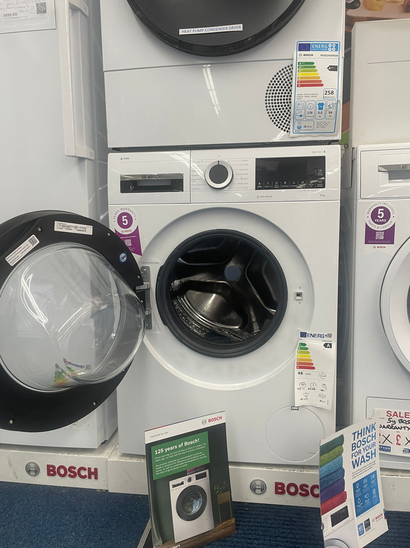 Bosch Series 6 WGG244F9GB - White Freestanding 9KG Washing Machine - 1400 RPM - A energy - Display