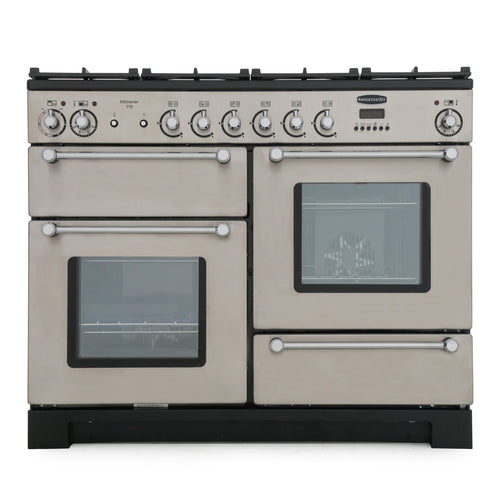 Rangemaster KCH110DFFSS/C - Stainless Steel 110cm Range Cooker - Dual Fuel - A Rated