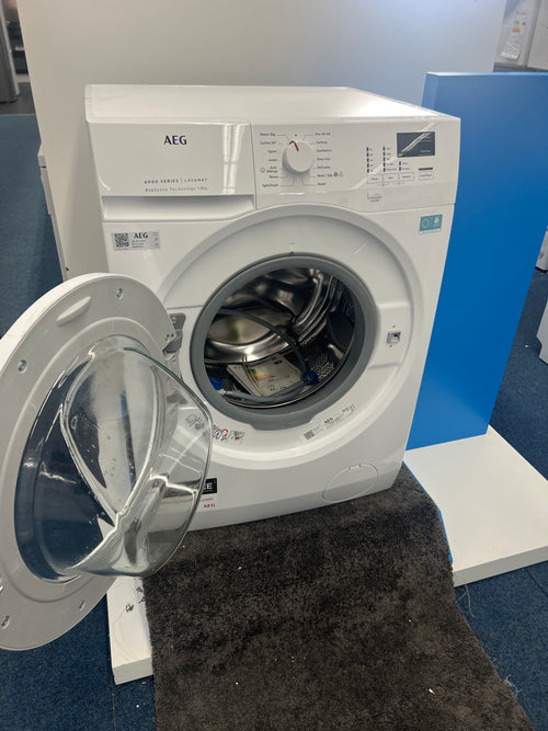 AEG L6FBK841B - 6000 Series White Freestanding 8KG Washing Machine - 1400 RPM - A energy - Unboxed