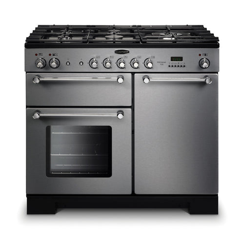 Rangemaster KCH100DFFSS/C Kitchener 100cm Dual Fuel Range Cooker – Stainless Steel/Chrome