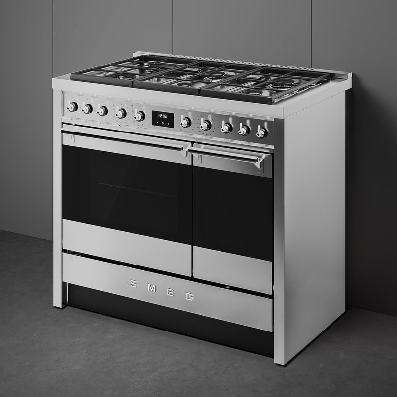 SMEG A10G002PTX - Stainless Steel Range Cooker - 6 Cooking Zones - A energy