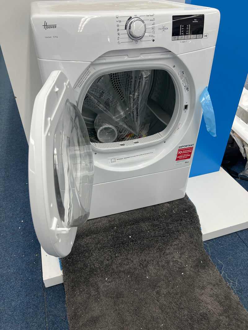 Hoover HLE V10DG - White 10KG Vented Dryer - C energy - Unboxed