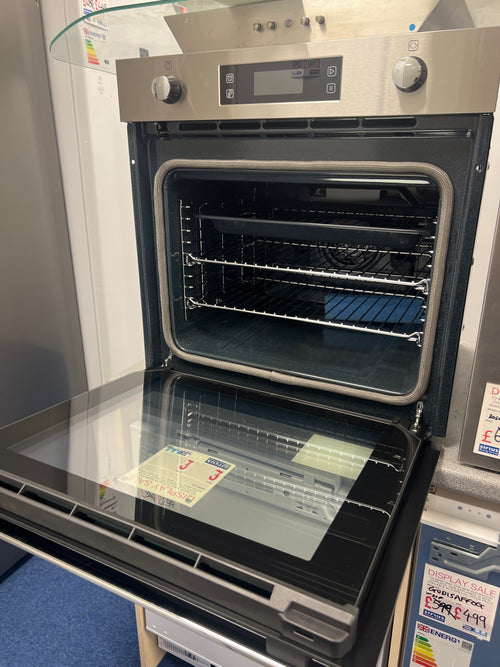 Belling BI602MFPYSTA 70L Built-In Electric Single Oven - Ex Display