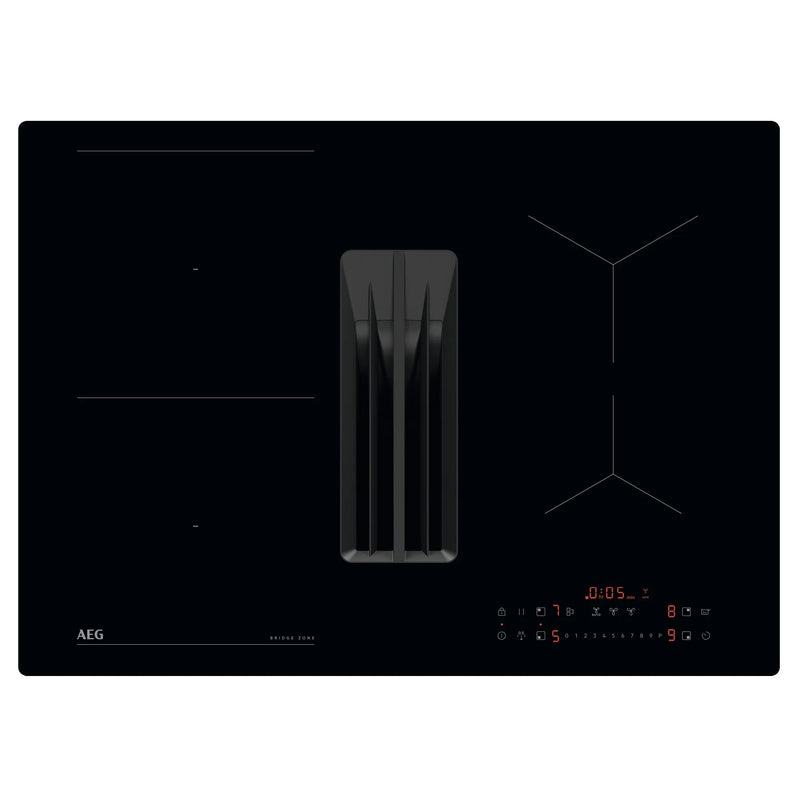 AEG TT74CB00CB - Black Venting Hob - 4 Cooking Zones - A+ Energy