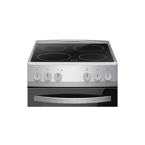 Amica AFC502SS 50Cm Ceramic Cooker Twin Cavity - Stainless Steel  - A/A energy